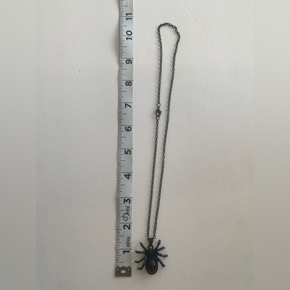 Gothic Black/Red Cute Spider Pendant Necklace‎ Punk  Retro Style Fashion Jewelry - Picture 13 of 14